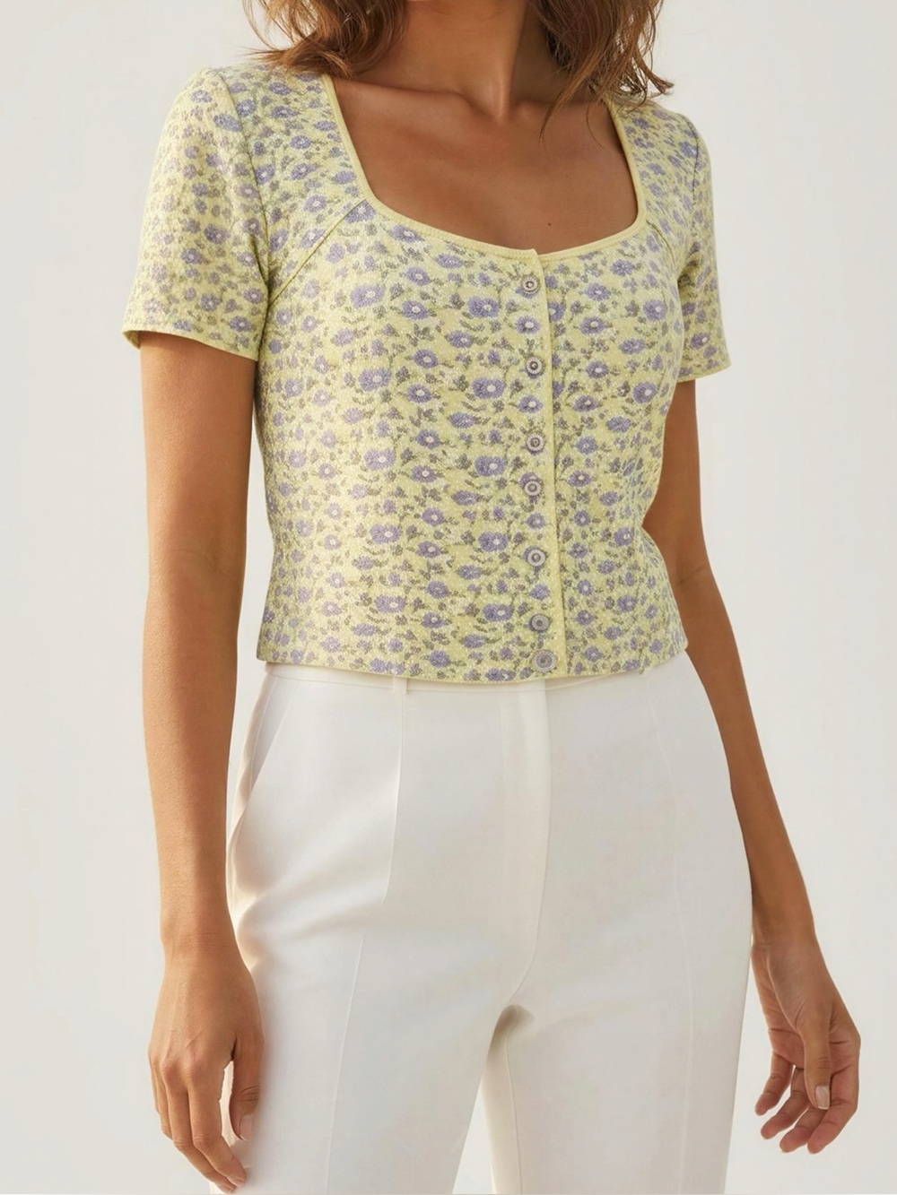 ROUJE PARIS Tino Knit Top, Moutarde, FR42/US10